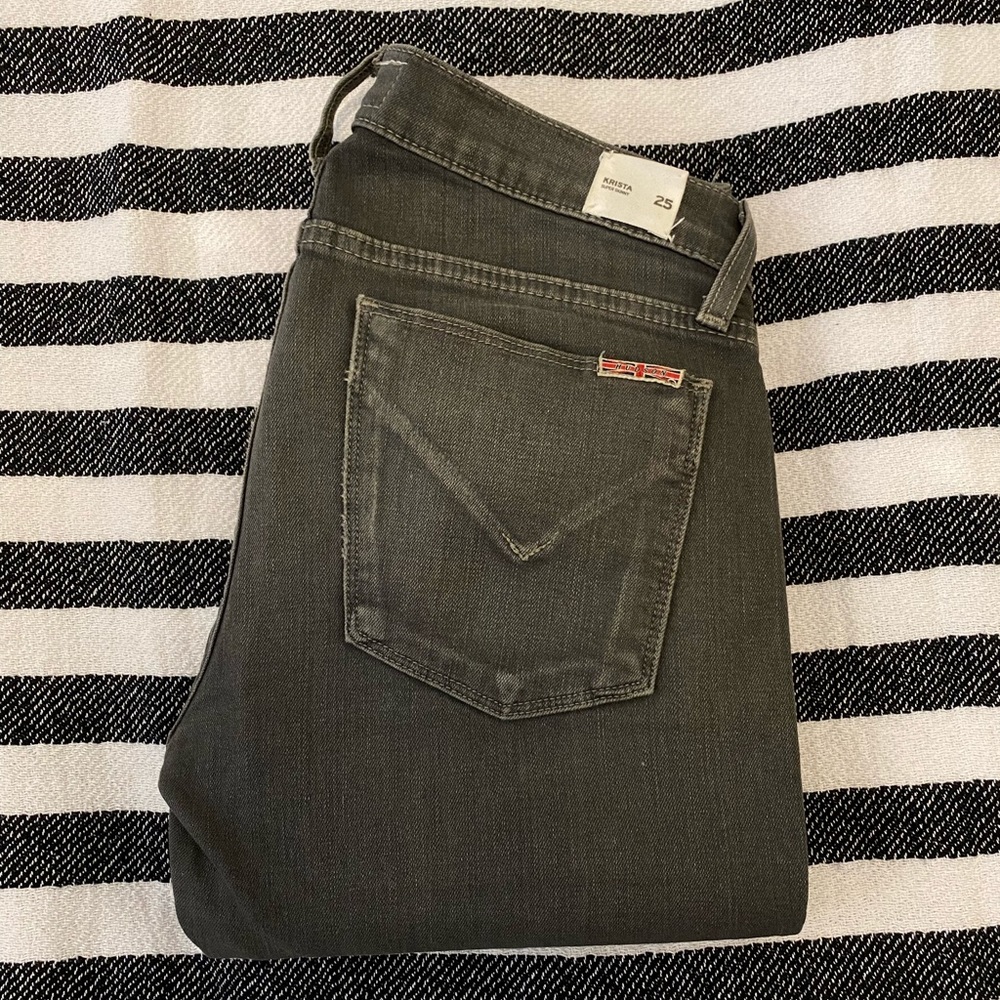 HUDSON // Grey skinny stretch denim, size 25